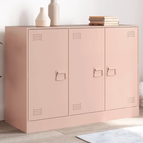 THOYTOUI Sideboard, Anrichte Geschirrschrank TV-Schrank Arbeitsplatte Geeignet für Corridoio Cucina Soggiorno Ufficio Rosa 99x39x73 cm Stahl THOYTOUI Sideboard, Anrichte Geschirrschrank TV-Schrank Arbeitsplatte Geeignet für Corridoio Cucina Soggiorno Ufficio Rosa 99x39x73 cm Stahl von THOYTOUI