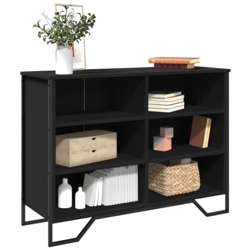 THOYTOUI Sideboard, Buffetschrank Anrichte Schränke Küchenbuffet Geeignet für Ufficio Corridoio Camera da letto Soggiorno Schwarz 101x35,5x74,5 cm Holzwerkstoff THOYTOUI Sideboard, Buffetschrank Anrichte Schränke Küchenbuffet Geeignet für Ufficio Corridoio Camera da letto Soggiorno Schwarz 101x35,5x74,5 cm Holzwerkstoff von THOYTOUI