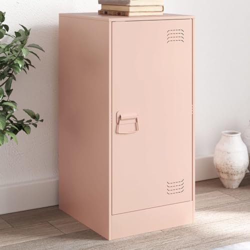 THOYTOUI Sideboard, Schränke Arbeitsplatte Storage Cabinet Anrichte Geeignet für Corridoio Cucina Ufficio Soggiorno Rosa 34,5x39x73 cm Stahl von THOYTOUI