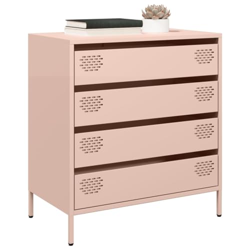 THOYTOUI Sideboard, Vitrinenschrank Storage Cabinet Buffetschrank Küchenbuffet Geeignet für Camera da letto Soggiorno Corridoio Cucina Rosa 68x39x73,5 cm Kaltgewalzter Stahl THOYTOUI Sideboard, Vitrinenschrank Storage Cabinet Buffetschrank Küchenbuffet Geeignet für Camera da letto Soggiorno Corridoio Cucina Rosa 68x39x73,5 cm Kaltgewalzter Stahl von THOYTOUI