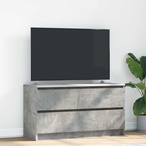 THOYTOUI TV Schrank Betongrau 100x35x54 cm Holzwerkstoff, Fernsehschrank TV Board Sideboard Lowboard Geeignet für Schlafzimmer Wohnung Wohnzimmer Wohnheim THOYTOUI TV Schrank Betongrau 100x35x54 cm Holzwerkstoff, Fernsehschrank TV Board Sideboard Lowboard Geeignet für Schlafzimmer Wohnung Wohnzimmer Wohnheim von THOYTOUI