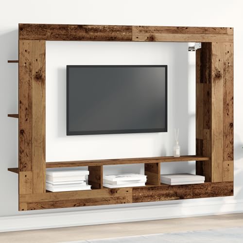 THOYTOUI TV Wandschrank Altholz 152x22x113 cm, TV Board Fernsehschrank Wohnzimmer möbel Fernsehtisch Geeignet für Wohnzimmer Wohnheim Schlafzimmer Wohnung von THOYTOUI