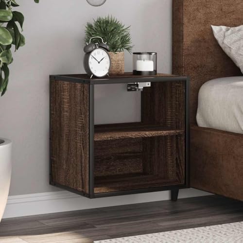 THOYTOUI Wand Nachttisch 2er Set Braun Eichen-Optik 40x31x39,5 cm, Nachtkästchen Bedside Table Nachtschrank Nachtisch Verwendbar für Wohnung Schlafzimmer Wohnheim Gästezimmer THOYTOUI Wand Nachttisch 2er Set Braun Eichen-Optik 40x31x39,5 cm, Nachtkästchen Bedside Table Nachtschrank Nachtisch Verwendbar für Wohnung Schlafzimmer Wohnheim Gästezimmer von THOYTOUI