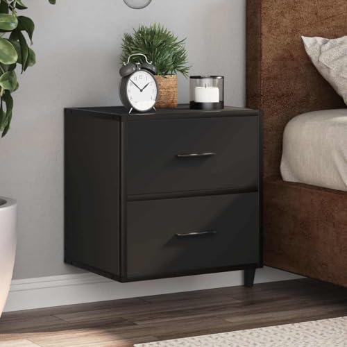 Wand Nachttisch 2er Set Schwarz 40x31x39,5 cm, Nachtisch Nachttisch hängend Nachtschrank Bedside Table Verwendbar für Gästezimmer Wohnung Schlafzimmer Hotel Wand Nachttisch 2er Set Schwarz 40x31x39,5 cm, Nachtisch Nachttisch hängend Nachtschrank Bedside Table Verwendbar für Gästezimmer Wohnung Schlafzimmer Hotel von THOYTOUI