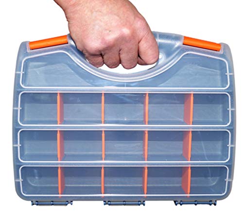 Sortimentskasten Sortierkasten Sortimentskoffer Kleinteile Organizer leer 32x25,5x6cm von THR Industrieprodukte