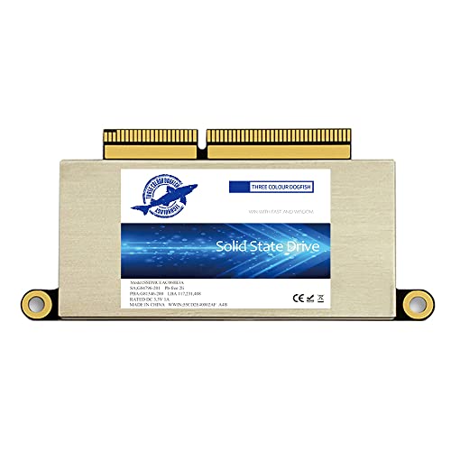 Dogfish 1 TB 1000GB SSD für MacBook Pro A1708 M.2 NVMe PCIe Gen3x4, interne Solid State Drive Upgrade für MacBook pro 2016-2017 von THREE COLOUR DOGFISH