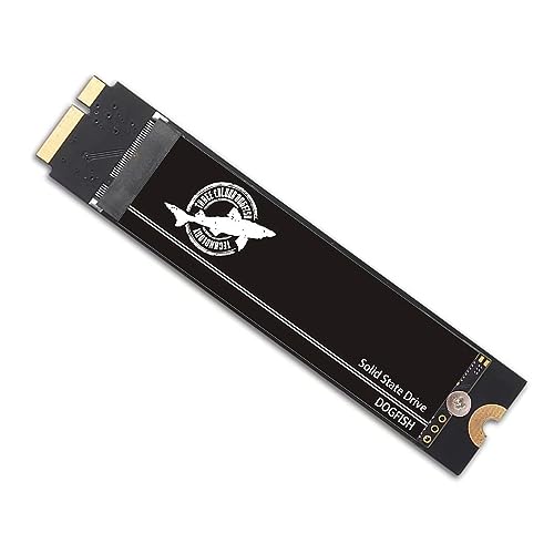 Dogfish 1 TB SSD Solid State Drive for MacBook Air 2012 A1465 (EMC 2558), A1466 (EMC 2559) Large Capacity Upgrade (256GB) (OS Pre-Installed) von THREE COLOUR DOGFISH