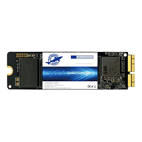 Dogfish 1TB 1000GB SSD für MacBook M.2 2280 NVMe PCIe Gen3x4, interner Solid State Drive Upgrade für MacBook Air A1466 A1465(2013-2017) / MacBook Pro A1502 A1398 (Retina, 2013-2015) von THREE COLOUR DOGFISH