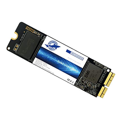 Dogfish 512GB SSD für MacBook M.2 2280 NVMe PCIe Gen3x4, interne Solid State Drive Upgrade für MacBook Air A1466 A1465(2013-2017)/MacBook Pro A1398 A1502(Retina 2013-2015)/iMac A1419 A1418 von THREE COLOUR DOGFISH