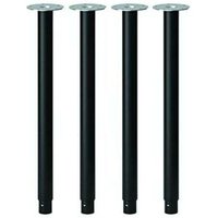 Set mit 4 verstellbaren Tischbeinen aus schwarzem Metall Set mit 4 verstellbaren Tischbeinen aus schwarzem Metall von THSINDE