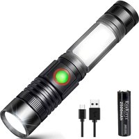 Taschenlampe LED-Taschenlampe USB wiederaufladbar leistungsstarke militärische COB-Lampe tragbare zoombare Taschenlampe für Autowerkstatt Werkstatt Taschenlampe LED-Taschenlampe USB wiederaufladbar leistungsstarke militärische COB-Lampe tragbare zoombare Taschenlampe für Autowerkstatt Werkstatt von THSINDE