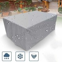 XVX Housse de mobilier de jardin, rectangulaire pour ensemble de meubles de table de jardin, protection contre la neige Imperméable Antipoussière von THSINDE