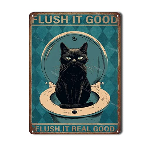 Blechgemälde Lustiges Metallschild Flush It Good Flush It Real Good Retro Wanddekoration Garage Bar Bier Schild Wohnheim Raumdekor 15,2 x 20,3 cm Blechgemälde Lustiges Metallschild Flush It Good Flush It Real Good Retro Wanddekoration Garage Bar Bier Schild Wohnheim Raumdekor 15,2 x 20,3 cm von THUANCKY