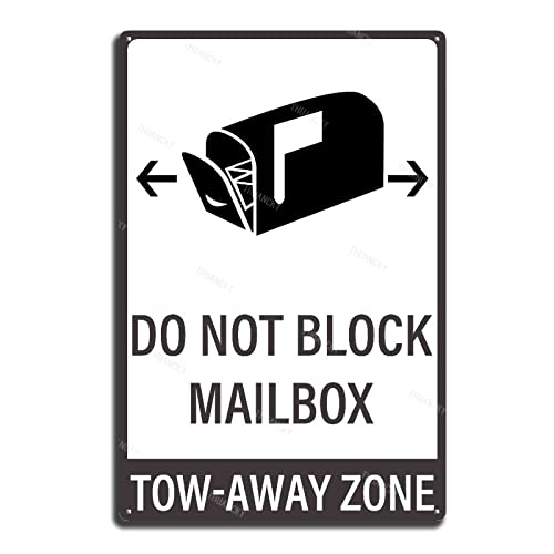 Blechschild Malerei Straßenschild Warntafel Do Not Block Briefkasten Abschleppzone Küche Metallschild Vintage Bar Zuhause Badezimmer 20,3 x 30,5 cm Blechschild Malerei Straßenschild Warntafel Do Not Block Briefkasten Abschleppzone Küche Metallschild Vintage Bar Zuhause Badezimmer 20,3 x 30,5 cm von THUANCKY