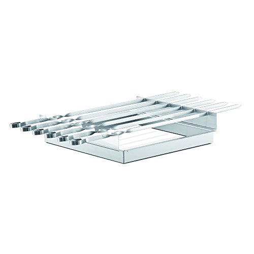THÜROS Schaschlikspießaufsatz inkl. 6 Spieße für THÜROS T1 und Tischgrill Grillfläche 30x30 cm von THÜROS