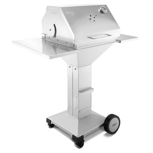 THÜROS T3 BBQ Station fahrbar Holzkohlegrill Edelstahl von THÜROS