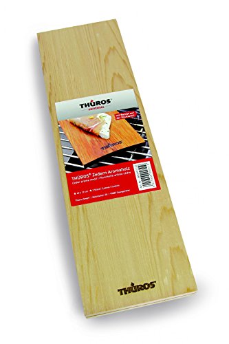 Thüros Räucherbrett Zeder 40 x 12 cm, 2 Stück AHO4012Z2 von THÜROS