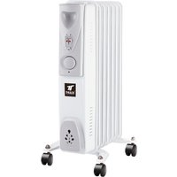 Thulos - TH-RAC702 Heizkörper of Öl 1500W 7 Elemente 3 Stufen of Temperatur mit Rädern von THULOS