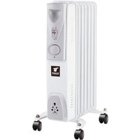 Thulos - TH-RAC702 Heizkörper of Öl 1500W 7 Elemente 3 Stufen of Temperatur mit Rädern von THULOS