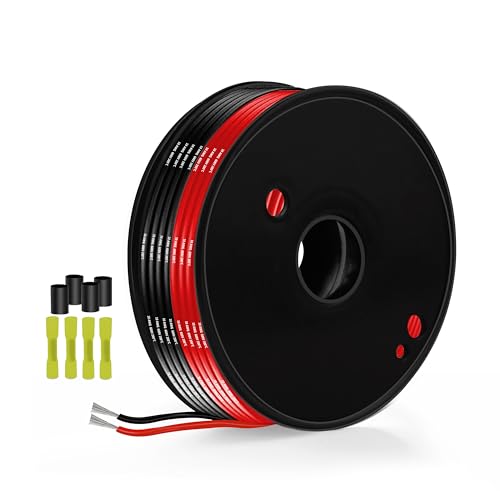 Flexible Silikon-Elektronikdraht-THUN-CT 5,26 mm² 10AWG-12m(6m schwarz und 6m rot) mit niedrigem Widerstand und hoher Temperaturbeständigkeit von THUN-CT