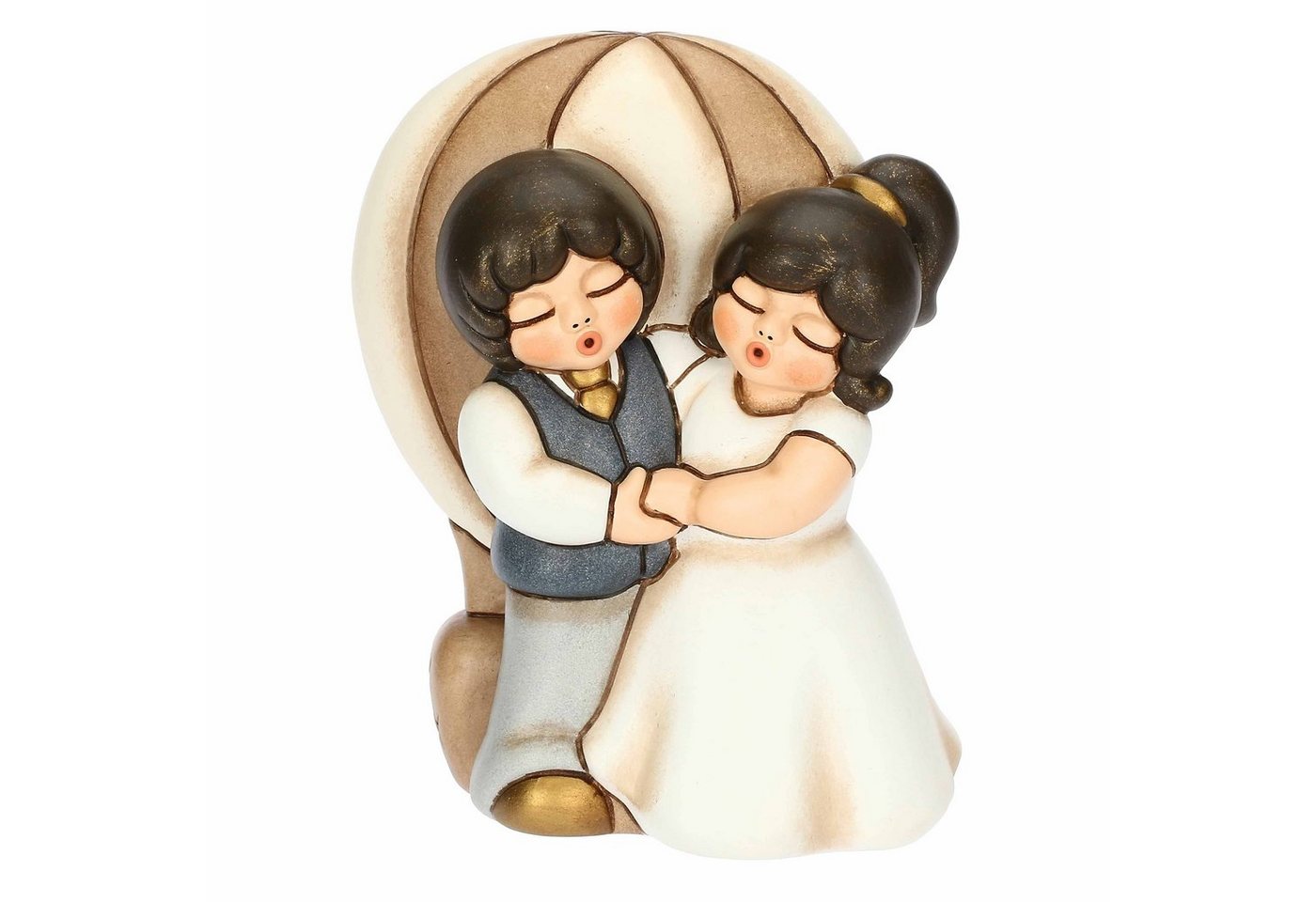 THUN SpA Dekofigur THUN 'Brautpaar im Heißluftballon aus Keramik, groß' von THUN SpA