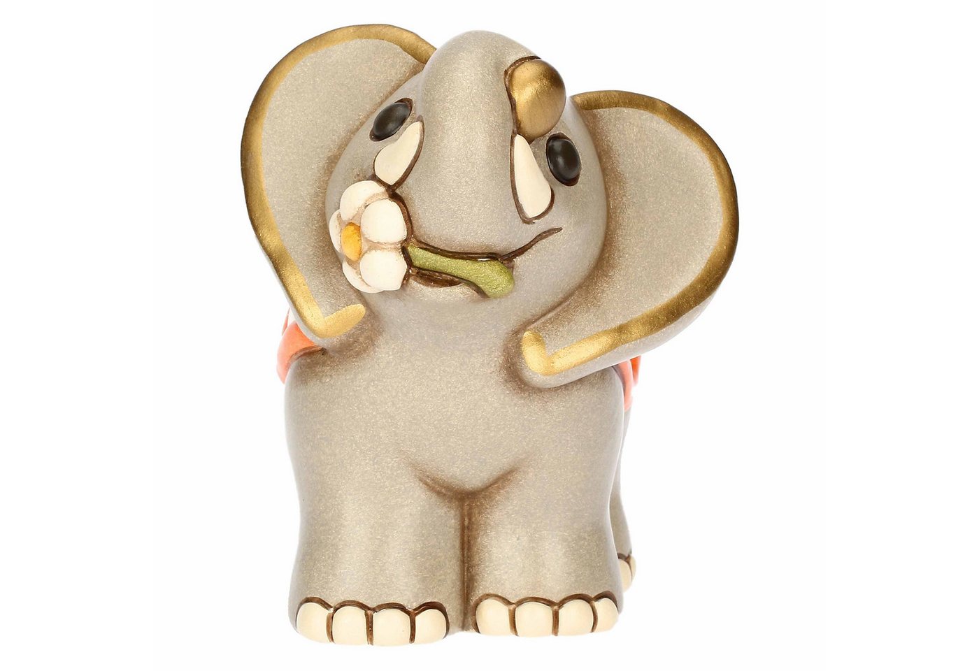 THUN SpA Dekofigur THUN 'Elefant Elly mit Blume aus Keramik, mittel' von THUN SpA