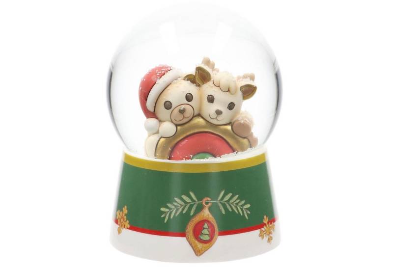 THUN SpA Dekofigur THUN 'Schneekugel mit Teddy und Rentier Robin' 2023 von THUN SpA