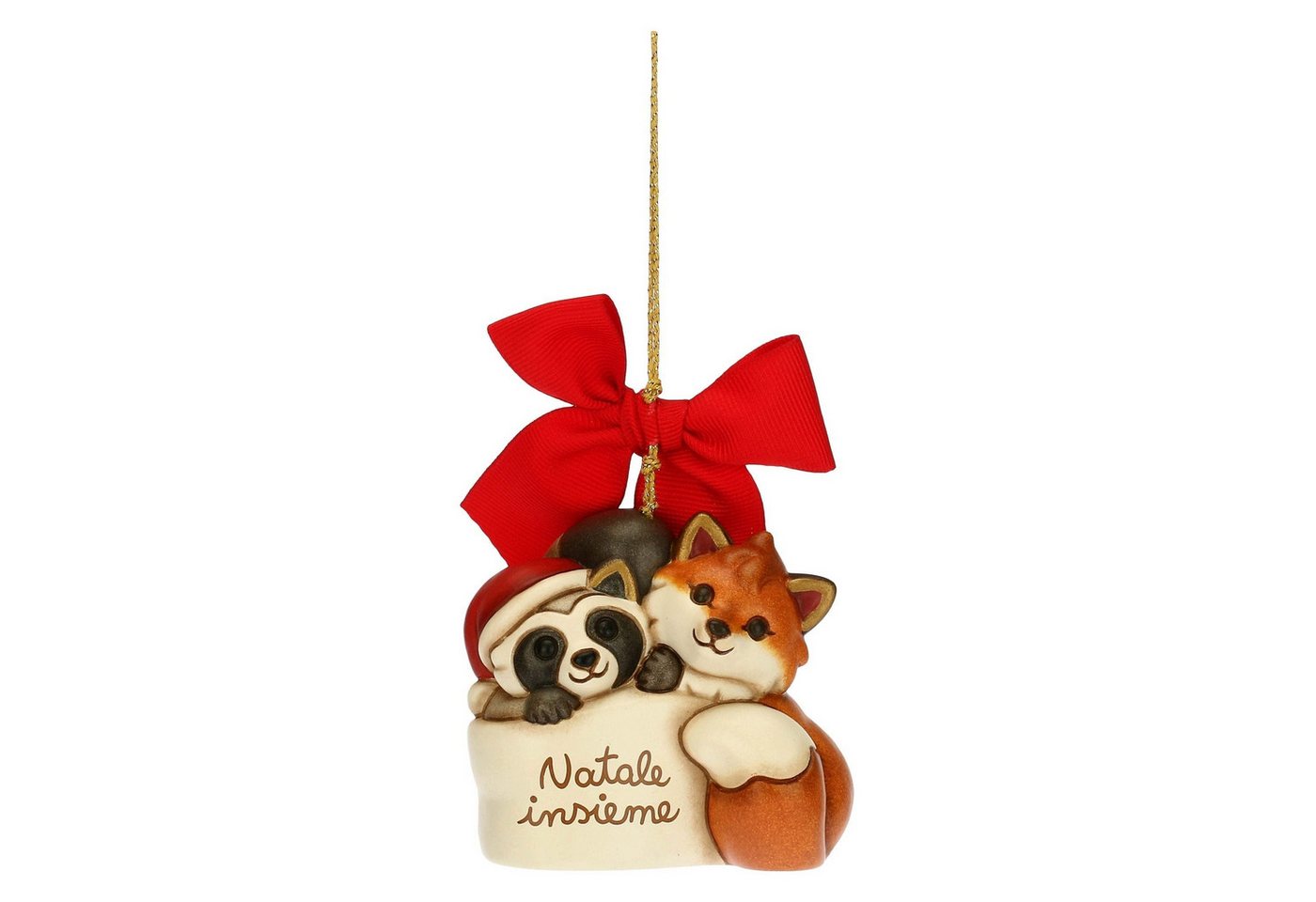 THUN SpA Dekofigur THUN Standard 'Maxi Weihnachtsbaumschmuck Fuchs und Waschbär' 2021 von THUN SpA