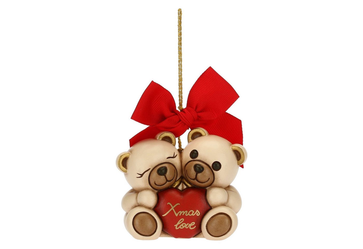 THUN SpA Dekofigur THUN 'Weihnachtsschmuck Teddypaar Xmas Love maxi' 2022 von THUN SpA