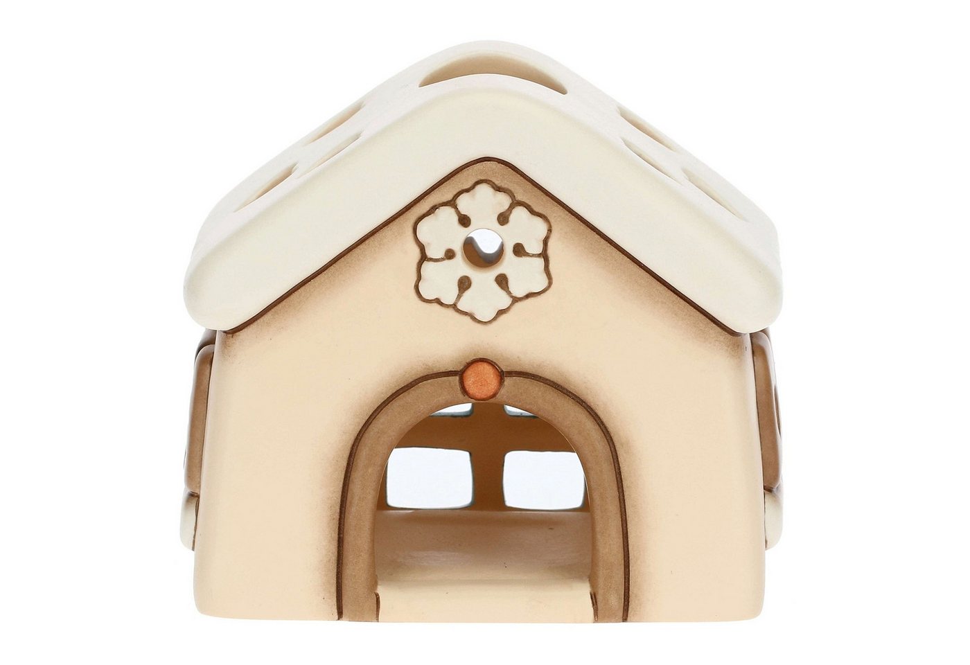 THUN SpA Dekofigur THUN Winter gifts 'Teelichthaus Regali d'inverno, cremefarben' 2022 von THUN SpA