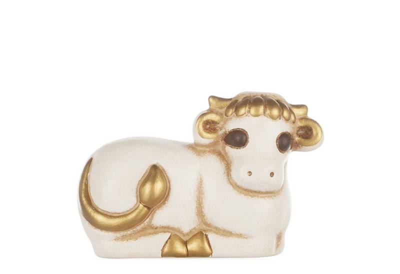 THUN SpA Krippenfigur Thun Ochse Klassische Krippe Weiß Krippchen L 7cm Beige Keramik (1 St), Krippenfigur von THUN SpA