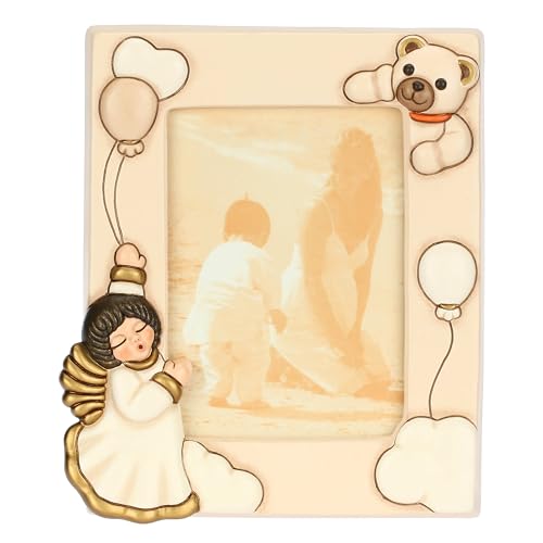 Bilderrahmen Engel mit Teddy aus Keramik von THUN