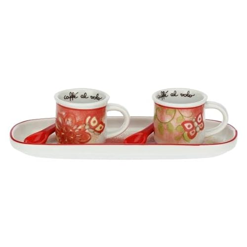 THUN - 2er Set Mini Becher mit Quokka Love Holztablett von THUN
