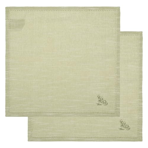THUN 2er Set Servietten, 100% Baumwolle, Country Kollektion, Tischset 33 x 45 cm; Serviette 40 x 40 cm von THUN