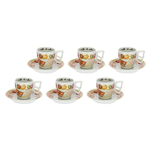 THUN - 6er Set Espressotassen - Linea Grace, Home is Where Your Family is - Küche, Flugkaffee - Porzellan - Tasse Ø 6,5 cm; 5,5 cm h; 110 ml; Untertasse Ø 11,5 cm THUN - 6er Set Espressotassen - Linea Grace, Home is Where Your Family is - Küche, Flugkaffee - Porzellan - Tasse Ø 6,5 cm; 5,5 cm h; 110 ml; Untertasse Ø 11,5 cm von THUN