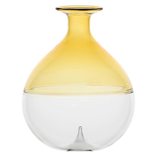 Rituali Domestici - Ameta Vase Monofiore Gelb Mitte Ø 12 x 14,5 cm von rituali domestici