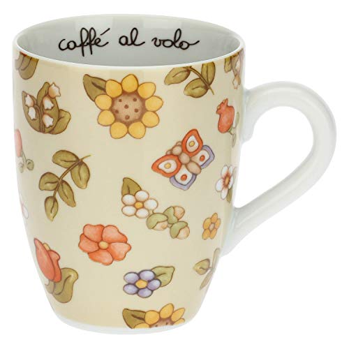 THUN - Porzellan Tasse Blumen und Sonnenblumen, 300 ml von THUN