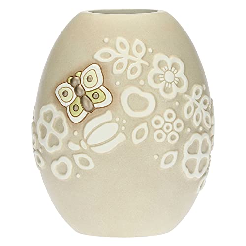 THUN - Prestige Vase mit Schmetterling und Blumen von THUN