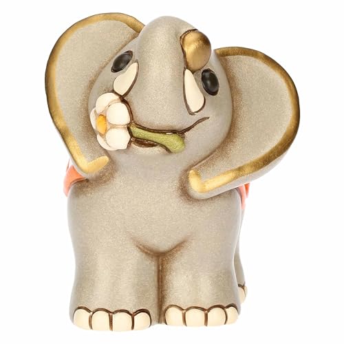 THUN Elefant Elly mit Blume aus Keramik, mittelgroß von THUN