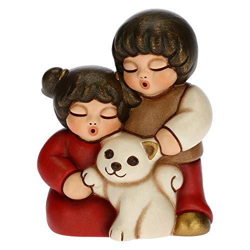 THUN - Figur Krippe Paar Kinder mit Katze - Weihnachtsdekoration Haus - Linie Krippe, rote Variante - Keramik - 5,5 x 4 x 6,5 cm THUN - Figur Krippe Paar Kinder mit Katze - Weihnachtsdekoration Haus - Linie Krippe, rote Variante - Keramik - 5,5 x 4 x 6,5 cm von THUN
