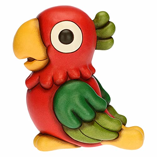 THUN - Juwelisches Papagei, großes Format - Wohnen, Dekoration des Hauses - Geschenkidee - Linie Yucatan - Keramik - 18,2 x 13,5 x 20 cm h von THUN