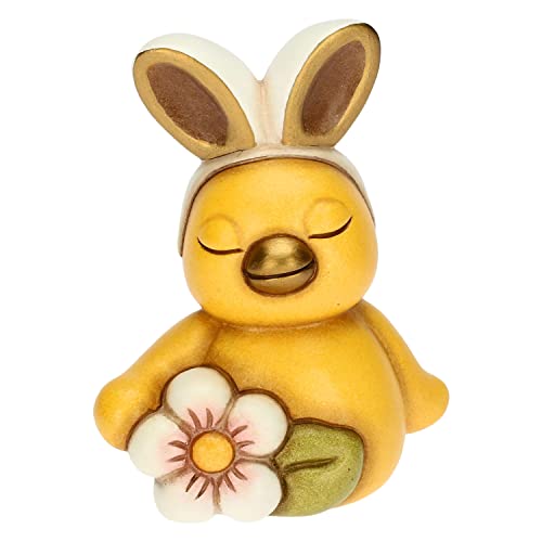 THUN - Küken mit niedlichen Kaninchenohrringen - Linie Blume - Wohnen, Symbole, Tiere und Minianiere - Keramik - 7 x 7 x 9 cm h THUN - Küken mit niedlichen Kaninchenohrringen - Linie Blume - Wohnen, Symbole, Tiere und Minianiere - Keramik - 7 x 7 x 9 cm h von THUN
