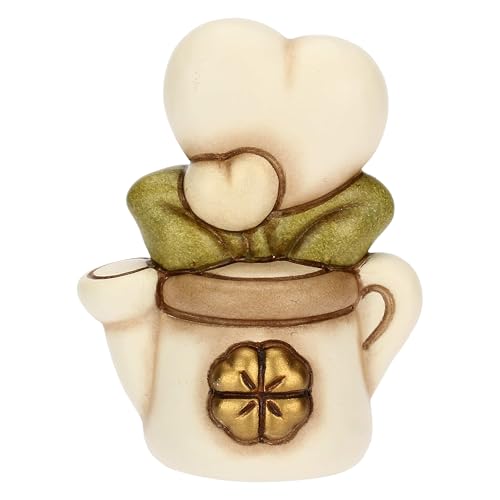 THUN - Mini Gießkanne mit Herz - Keramik - Kollektion Bomboniera - 4,6 x 3,3 x 6,1 cm von THUN