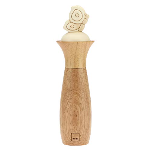 THUN - Pfeffermühle mit Schmetterling - Küchenzubehör - Linie Elegance - Keramik, Holz - 27,5 cm von THUN