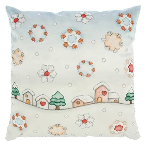 THUN - Quadratischer Kissenbezug aus Samt - Linie Wintergeschenke 2022-45x45 cm von THUN