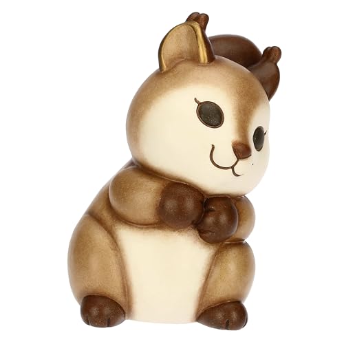 THUN, Scotty Eichhörnchen aus Keramik, Kollektion Umarmungen, Eichhörnchen zum Sammeln, Geschenkidee für Weihnachten, 7,8 x 8,3 x 11,3 cm von THUN