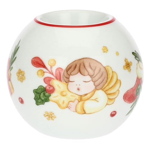 THUN, Teelichthalter in Form Einer Weihnachtskugel aus Porzellan, Kollektion Weihnachtsüberraschungen, Sammlerstück, Geschenkidee zu Weihnachten, 10 x 8,7 cm THUN, Teelichthalter in Form Einer Weihnachtskugel aus Porzellan, Kollektion Weihnachtsüberraschungen, Sammlerstück, Geschenkidee zu Weihnachten, 10 x 8,7 cm von THUN