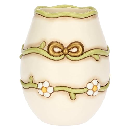 THUN Vase mit Gänseblümchen und Keramikschleife, mittelgroß von THUN