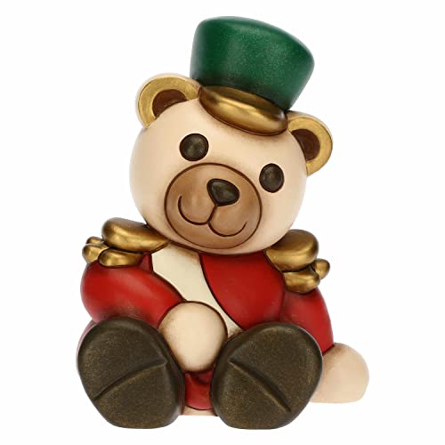 THUN - Weihnachten 2022 - Nussknacker Teddy aus Keramik von Hand verziert - Weihnachtsgeschenkidee 2022-12,5 x 10,5 x 16 cm h von THUN