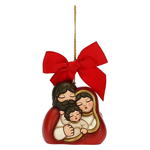 THUN - Weihnachtsschmuck, Heilige Familie aus Keramik, handverziert, Maxi-Version - Geschenkidee Weihnachten 2022-7 x 5,5 x 7 cm H von THUN